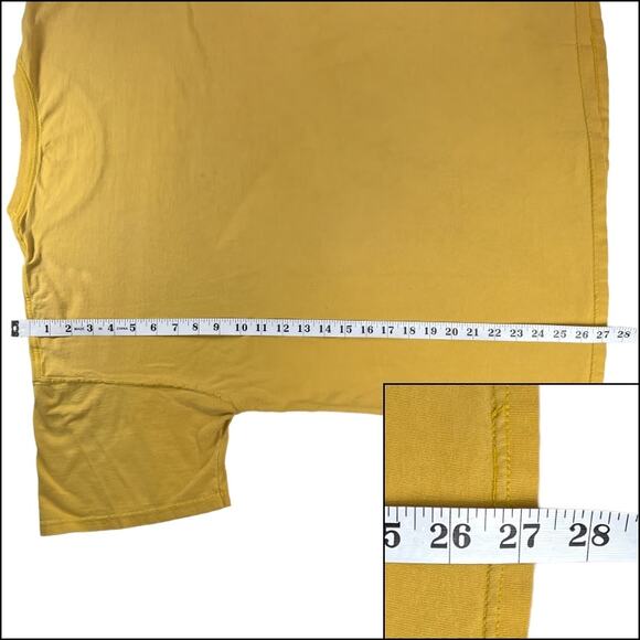 Fruit of the Loom Men's Short Sleeve Crew Neck Tee Shirt Yellow Work Clothes - Picture 8 of 11